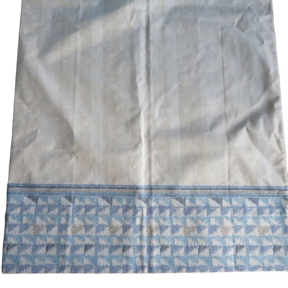 Vintage Springs King Pillowcase 1 Beige Blue Edge Percale USA Made New Old Stock - Picture 3 of 6